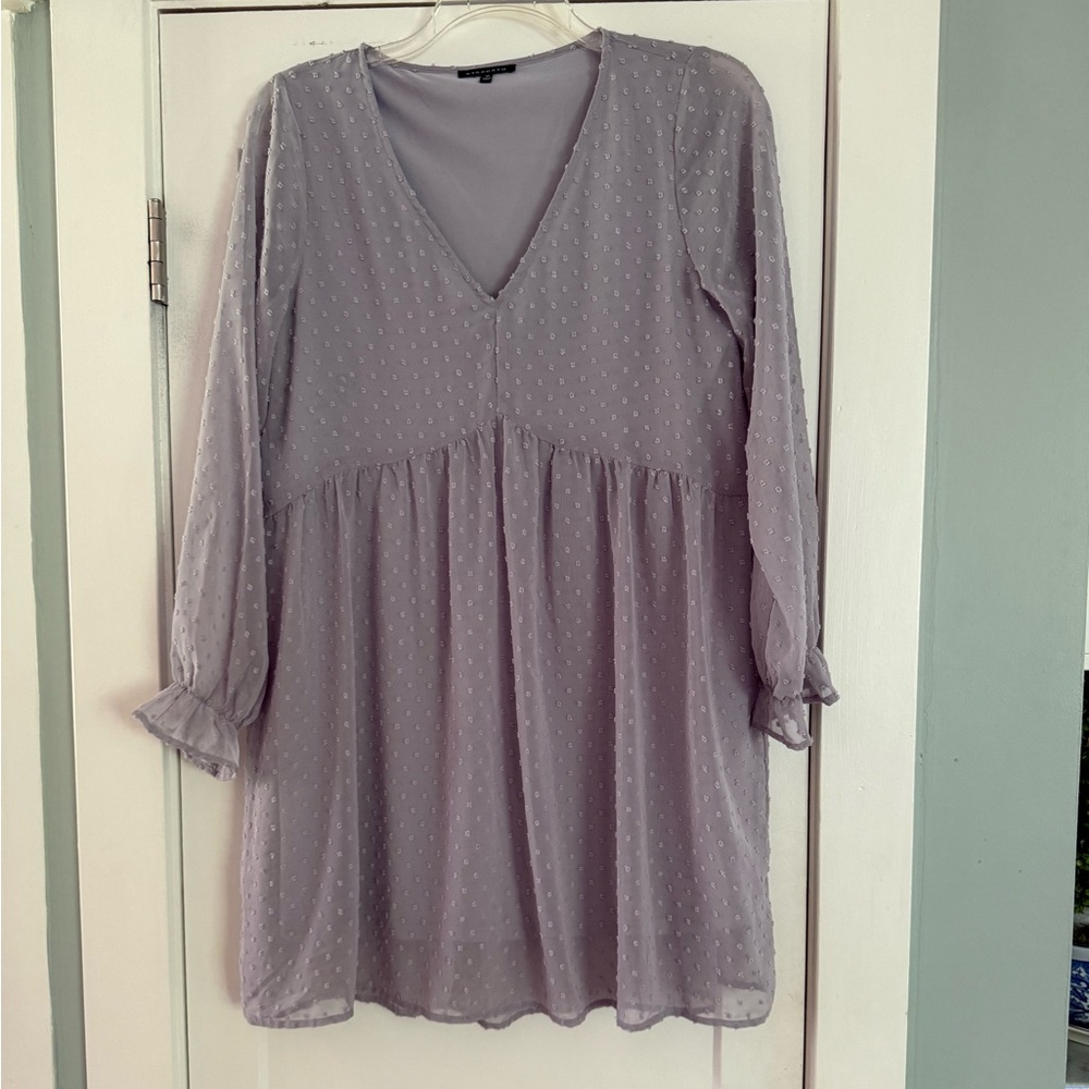 Gray Babydoll Dress Medium